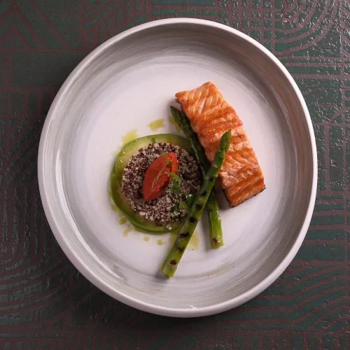 Salmon fillet with quinoa